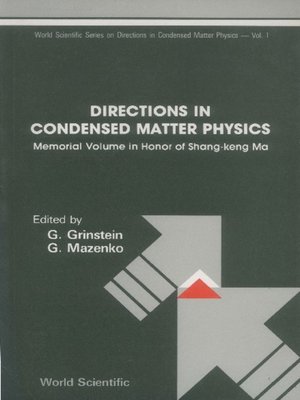 cover image of Directions In Condensed Matter Physics